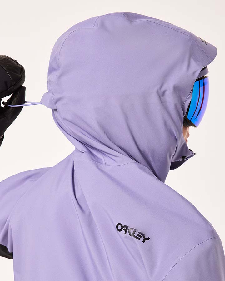 Oakley Women's Tnp Tbt Insulated Anorak - Blackout/New Lilac Women's Snow Jackets - Trojan Wake Ski Snow