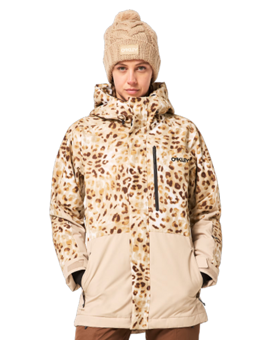Oakley Women's Tnp Tbt Insulated Jacket - Cheeta Td Print - 2024 Women's Snow Jackets - Trojan Wake Ski Snow