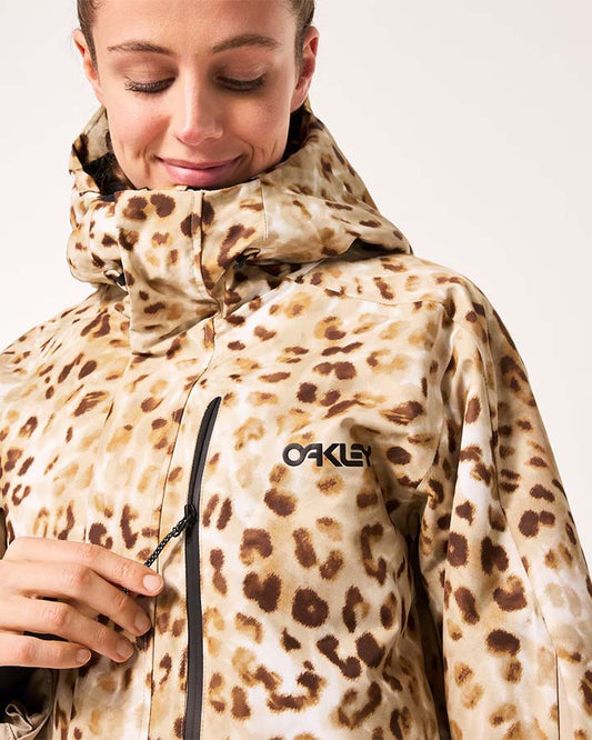 Oakley Women's Tnp Tbt Insulated Jacket - Cheeta Td Print - 2024 Women's Snow Jackets - Trojan Wake Ski Snow