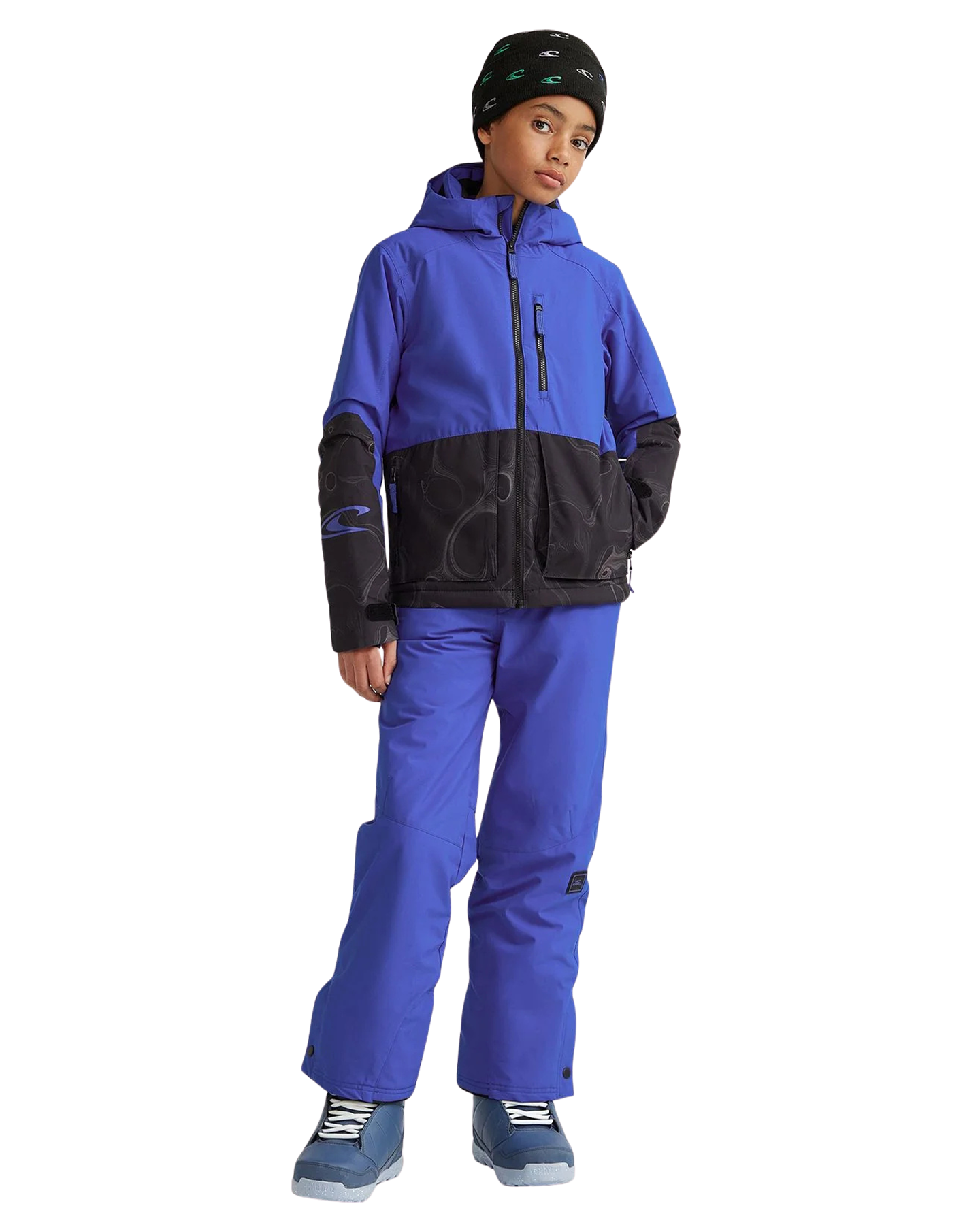 O'Neill Kids' Hammer Pants - Surf The Web Blue Kids' Snow Pants - Trojan Wake Ski Snow
