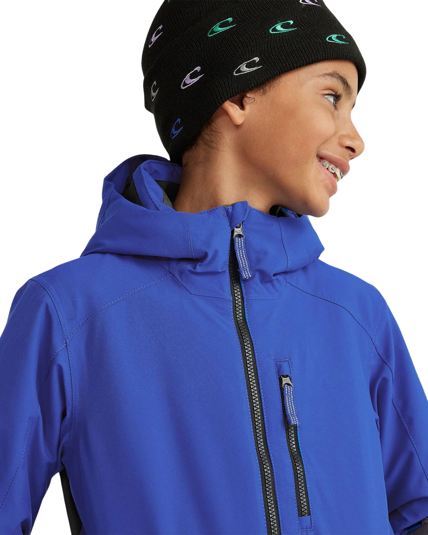 O'Neill Kids' Texture Jacket - Black Coding Snow Jackets - Trojan Wake Ski Snow