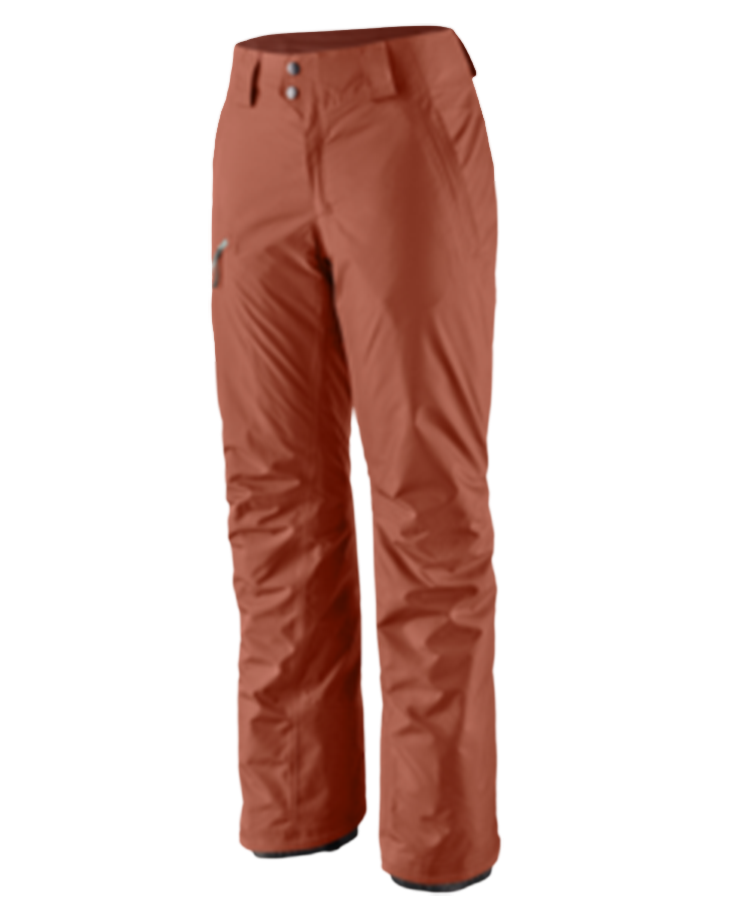 Patagonia Women's Insulated Powder Town Pants - Reg - Burl Red Women's Snow Pants - Trojan Wake Ski Snow