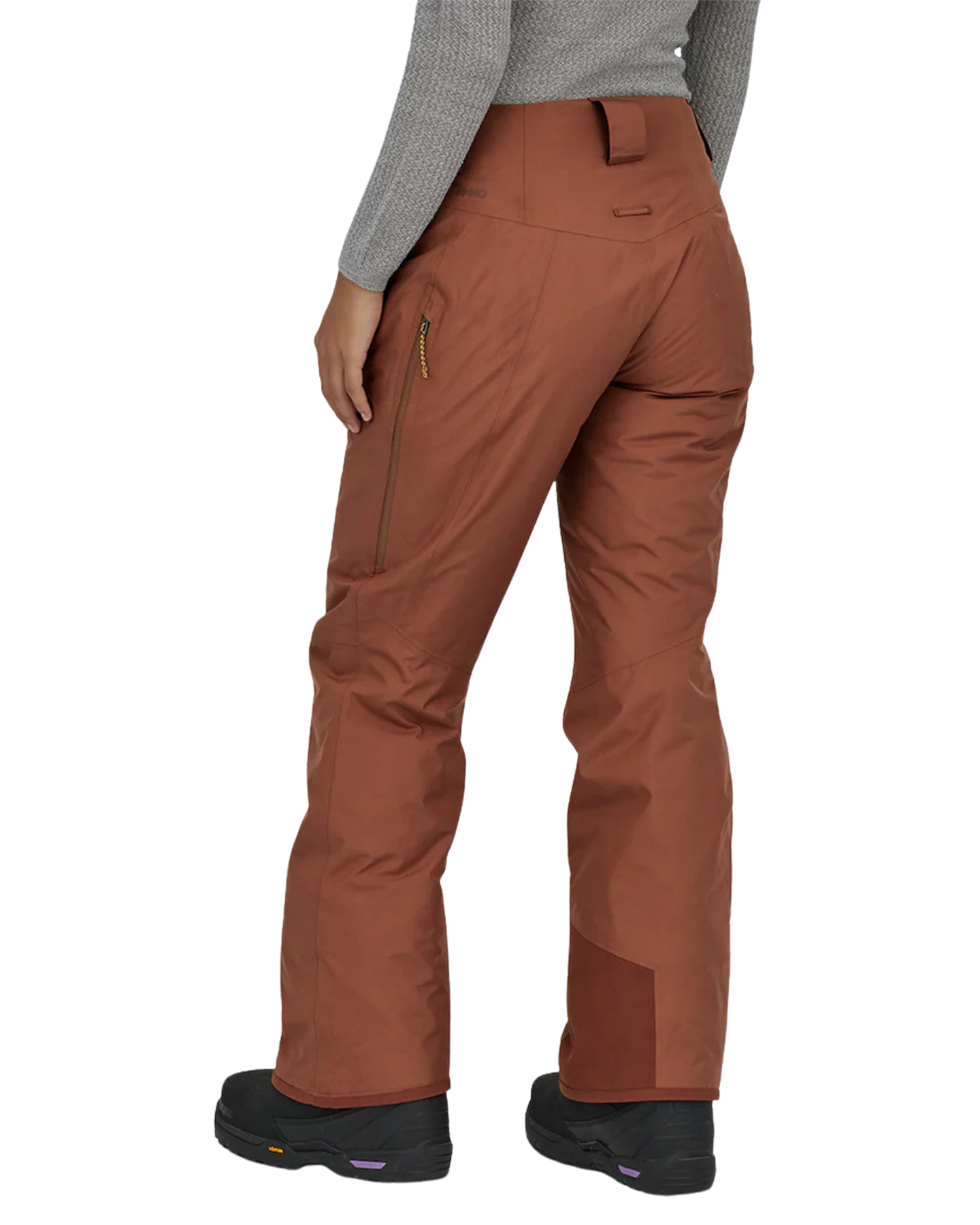 Patagonia Women's Insulated Powder Town Pants - Reg - Burl Red Women's Snow Pants - Trojan Wake Ski Snow