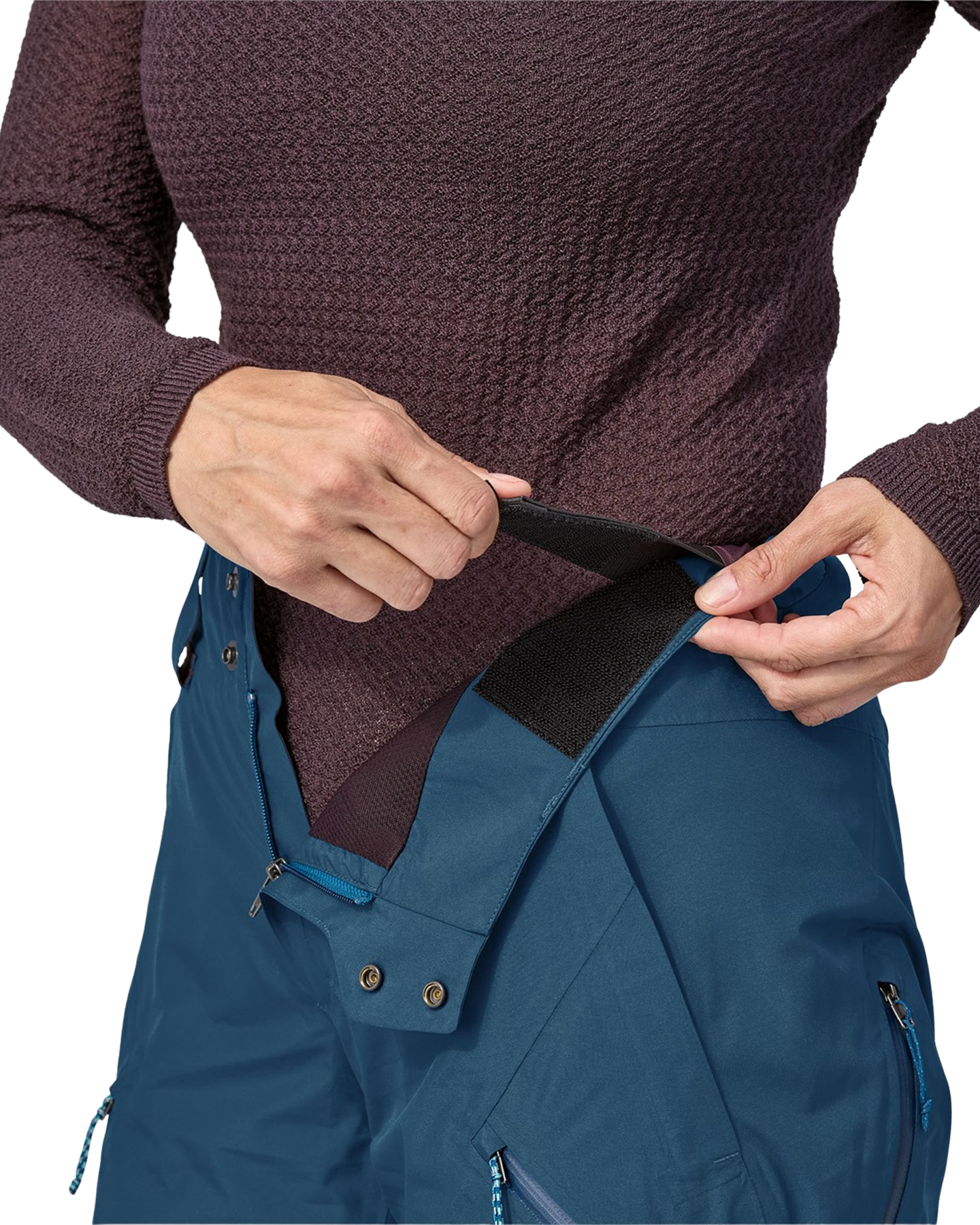 Patagonia Women's Powder Town Pants - Lagom Blue Women's Snow Pants - Trojan Wake Ski Snow