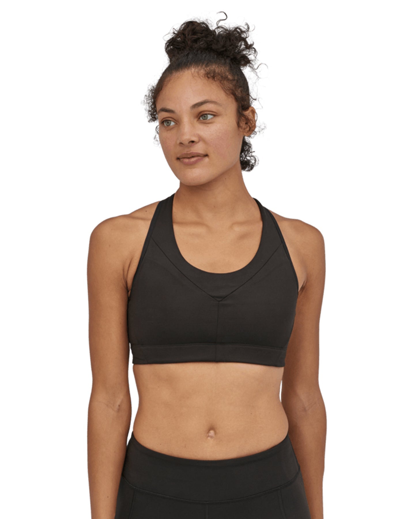 Patagonia Wild Trails Women's Sports Bra - Black Women's S/S Tees - Trojan Wake Ski Snow