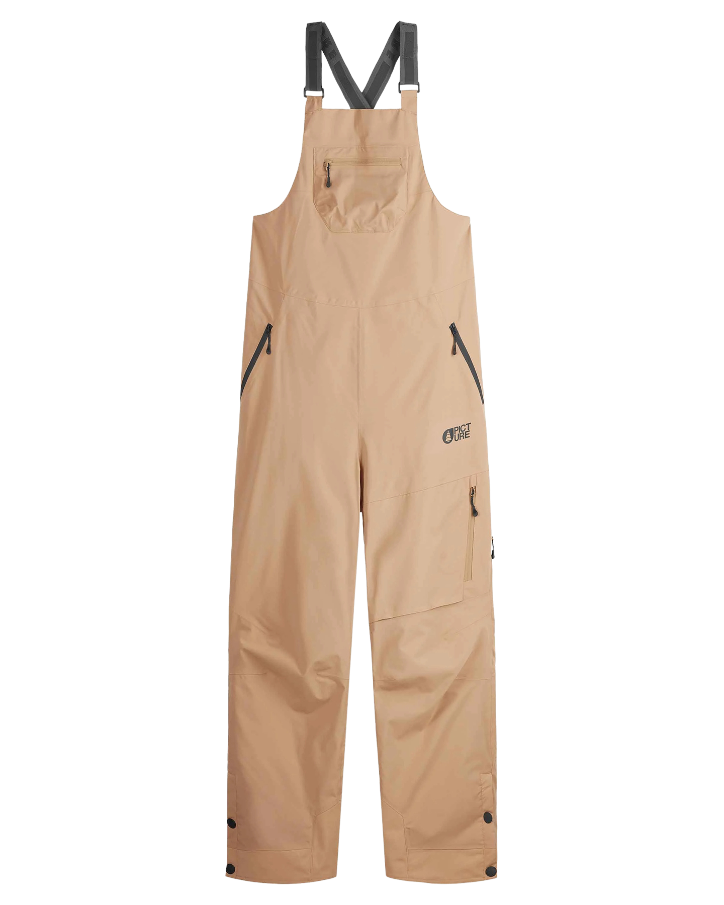 Picture Elwy Women's Bib Pants - Latte - 2024 Women's Snow Bibs - Trojan Wake Ski Snow