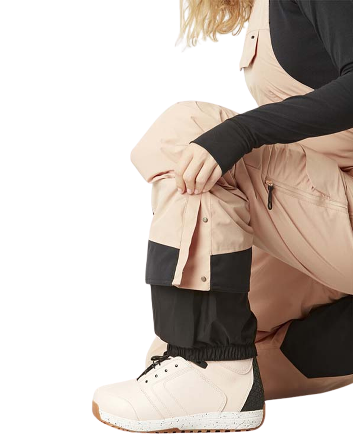 Picture U62 Women's Bib Pants - Harbor Grey - 2024 Women's Snow Bibs - Trojan Wake Ski Snow