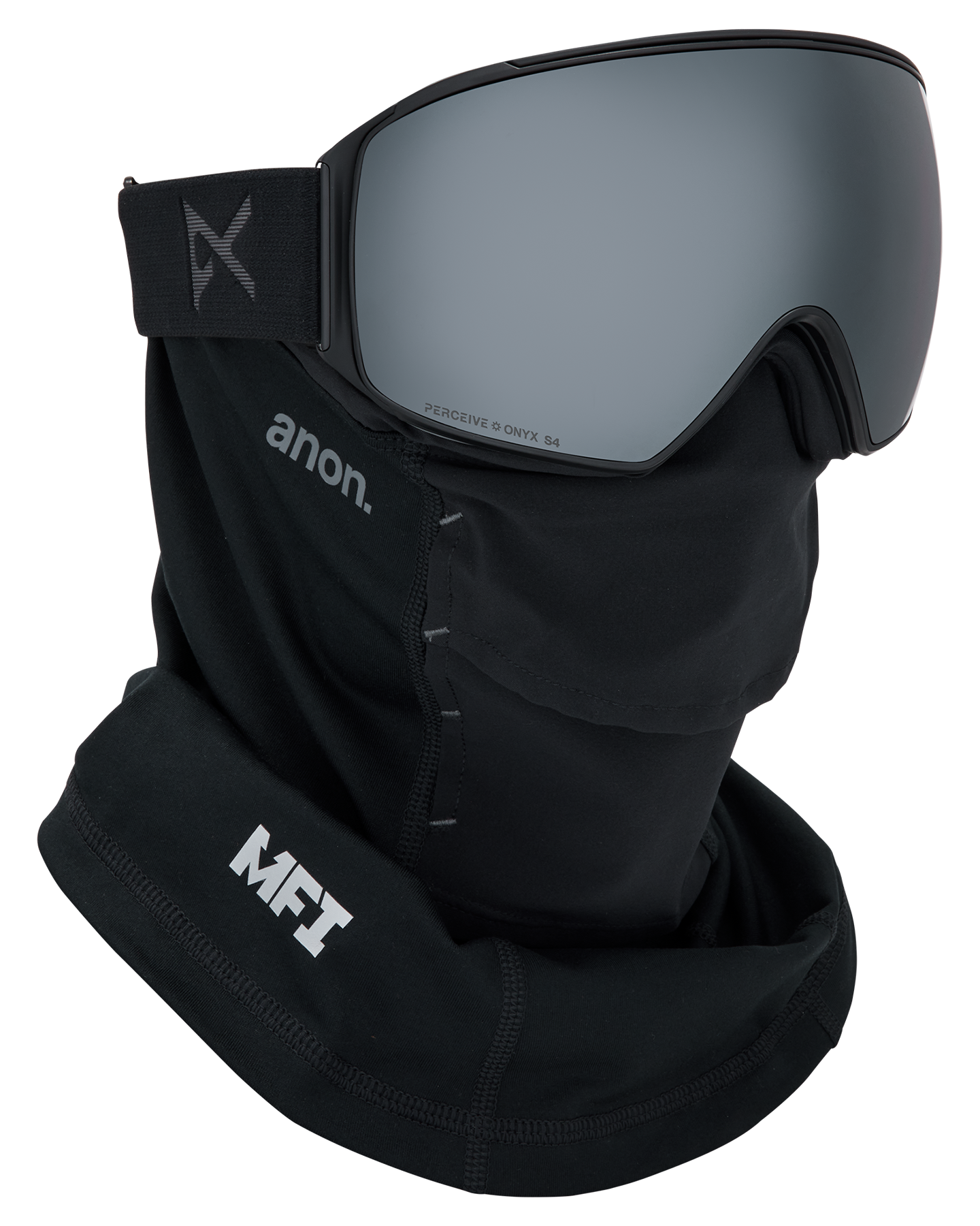 Anon M4 (Toric) Snow Goggles + Bonus Lens + MFI® Face Mask - Smoke/Perceive Sunny Onyx Unisex Snow Goggles - Trojan Wake Ski Snow