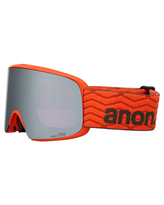 Anon M6 Snow Goggles + Bonus Lens + MFI® Face Mask - Fiesta Red/Perceive Sunny Onyx Unisex Snow Goggles - Trojan Wake Ski Snow