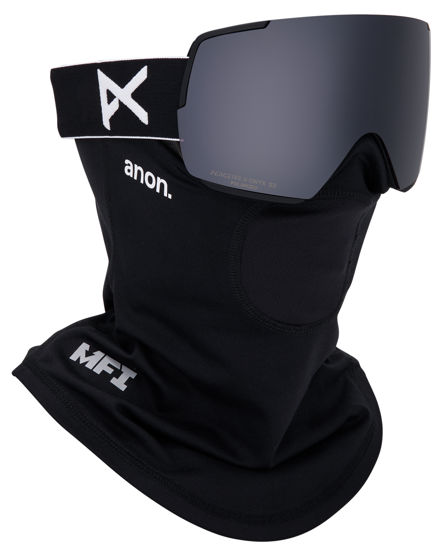 Anon M6S Snow Goggles + Bonus Lens + MFI® Face Mask - Smoke/Perceive Sunny Onyx Unisex Snow Goggles - Trojan Wake Ski Snow
