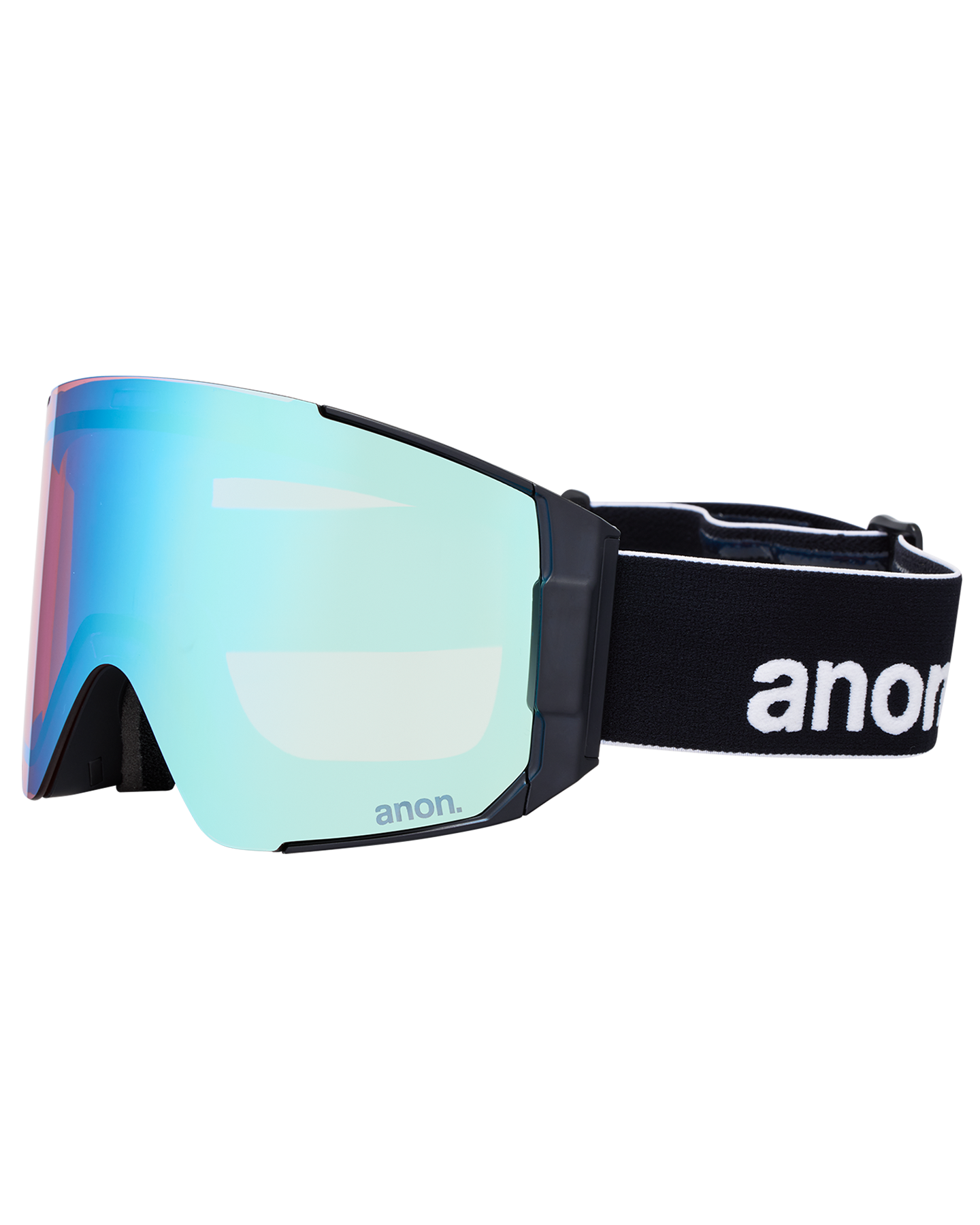 Anon Sync Low Bridge Snow Goggles + Bonus Lens + MFI® Face Mask - Black/Perceive Variable Blue Unisex Snow Goggles - Trojan Wake Ski Snow