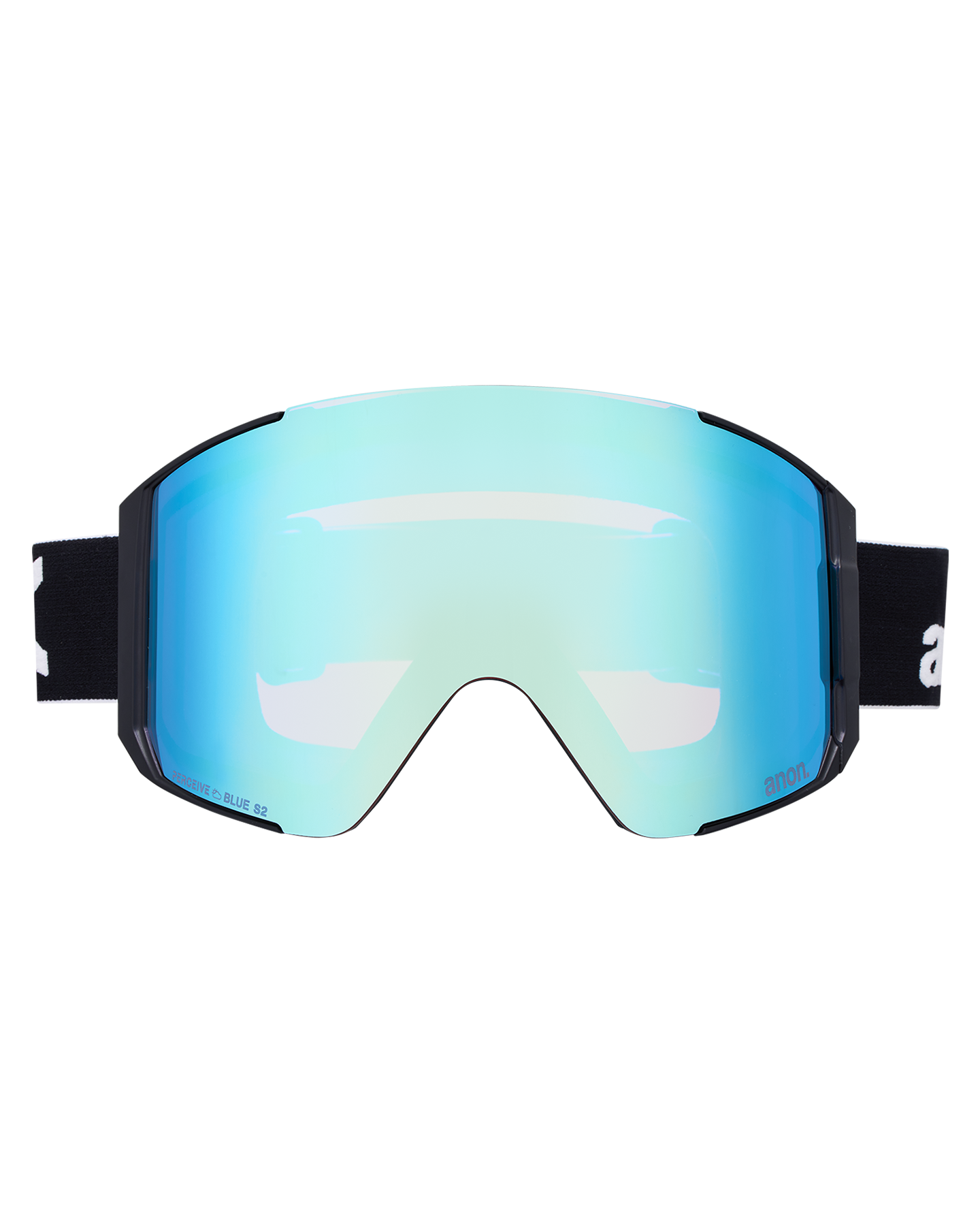Anon Sync Low Bridge Snow Goggles + Bonus Lens + MFI® Face Mask - Black/Perceive Variable Blue Unisex Snow Goggles - Trojan Wake Ski Snow