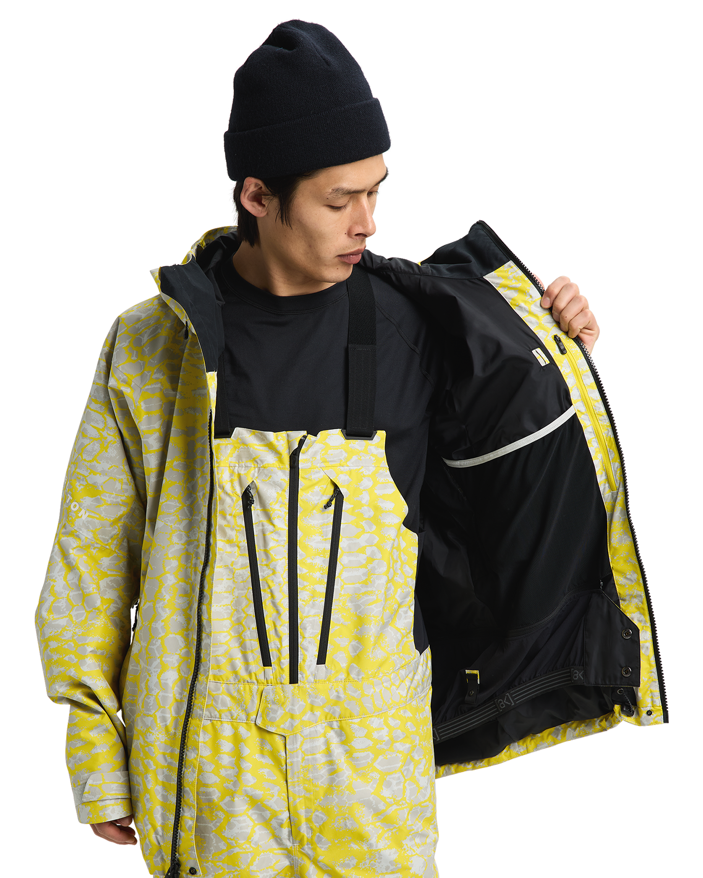 Burton Men's [ak]® Cyclic Gore‑Tex 2L Snow Jacket - Atomic Shatter Men's Snow Jackets - Trojan Wake Ski Snow