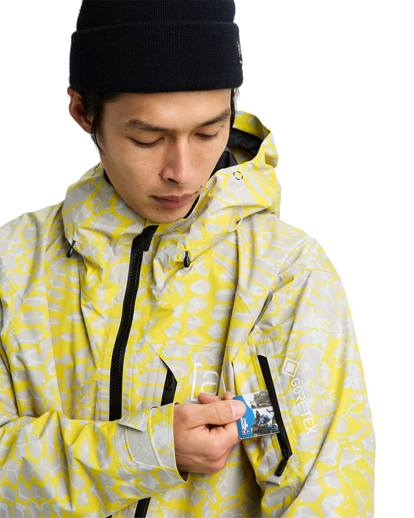 Burton Men's [ak]® Cyclic Gore‑Tex 2L Snow Jacket - Atomic Shatter Men's Snow Jackets - Trojan Wake Ski Snow