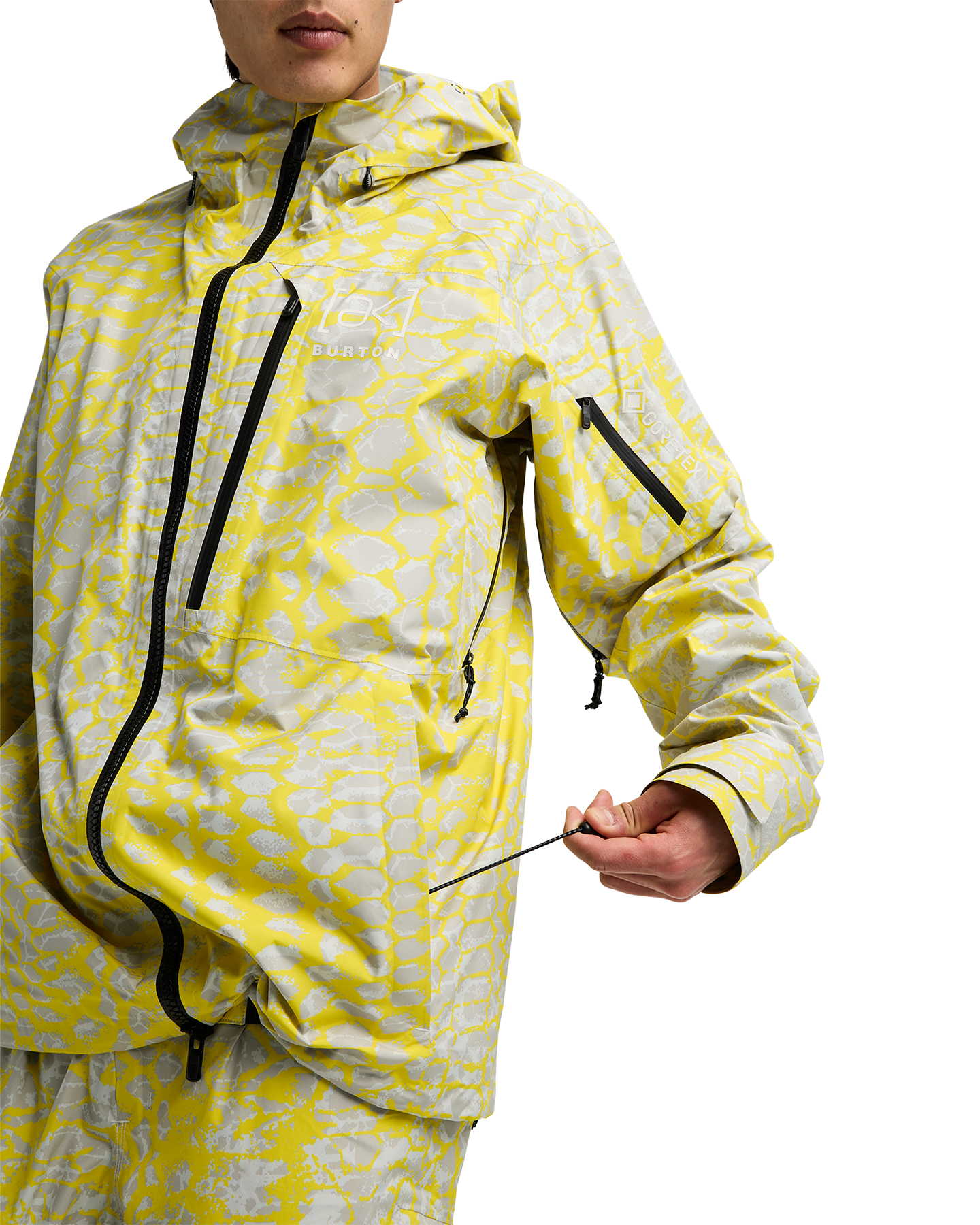 Burton Men's [ak]® Cyclic Gore‑Tex 2L Snow Jacket - Atomic Shatter Men's Snow Jackets - Trojan Wake Ski Snow