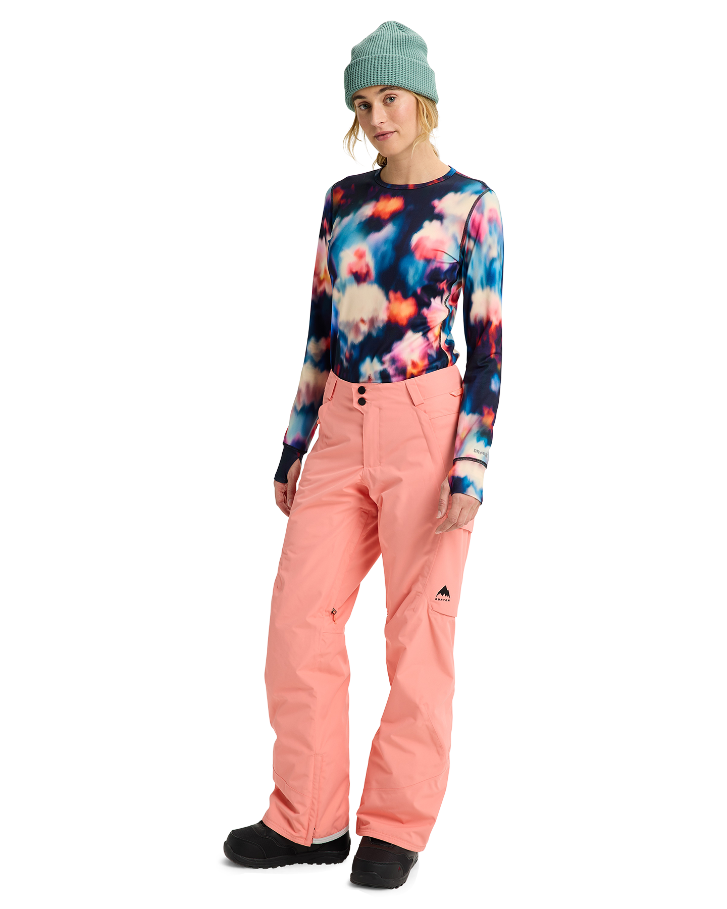 Burton Women's Reserve 2L Insulated Snow Pants - Sunrise Coral Women's Snow Pants - Trojan Wake Ski Snow