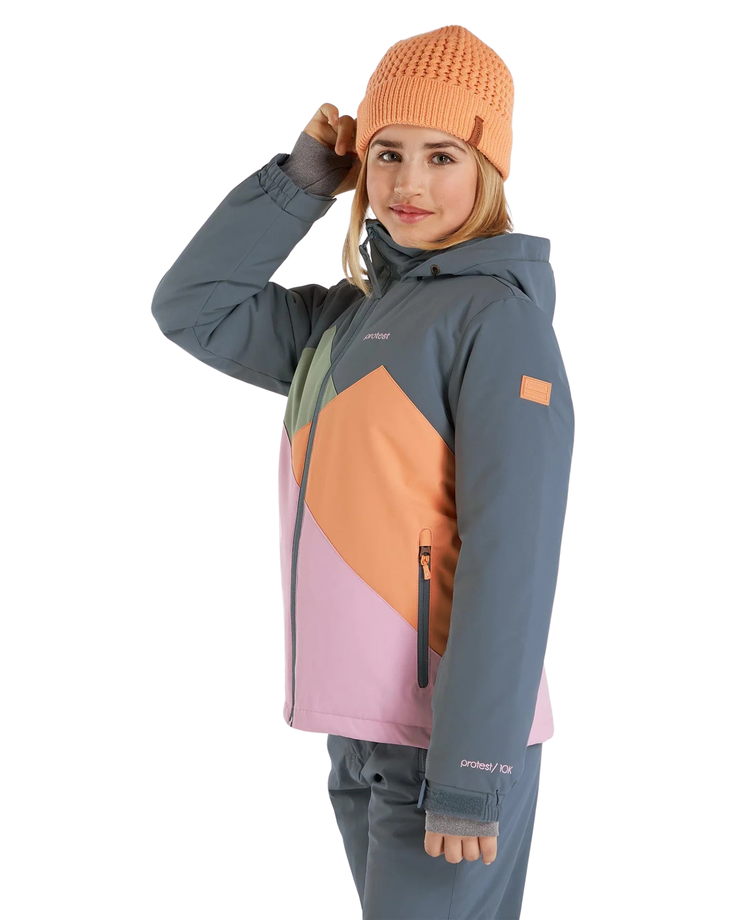 Protest Doutsen Junior Girls Snow Jacket - Manatee - 2023 Snow Jackets - Trojan Wake Ski Snow