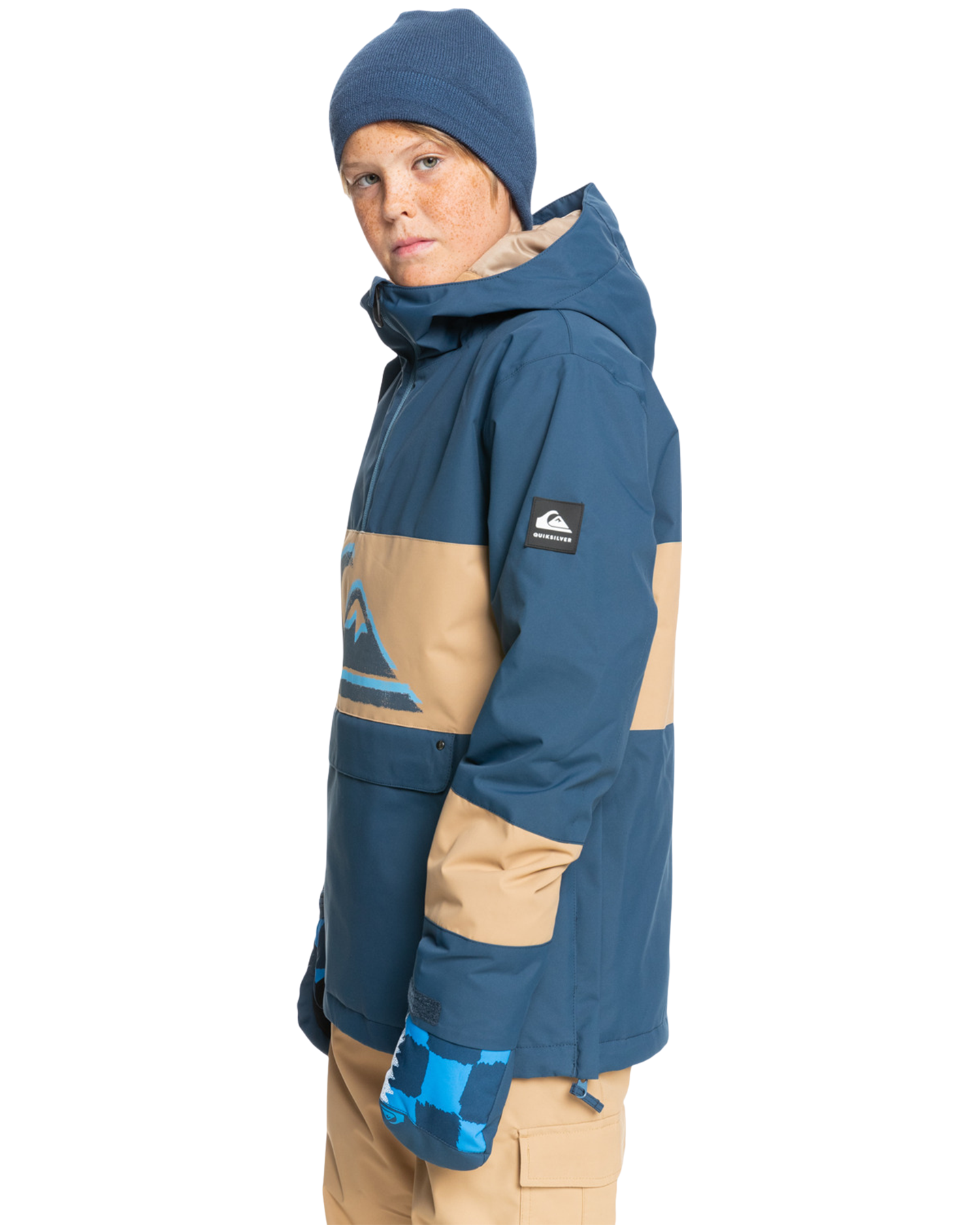 Quiksilver Kids' Steeze Snow Jacket - Insignia Blue Kids' Snow Jackets - Trojan Wake Ski Snow