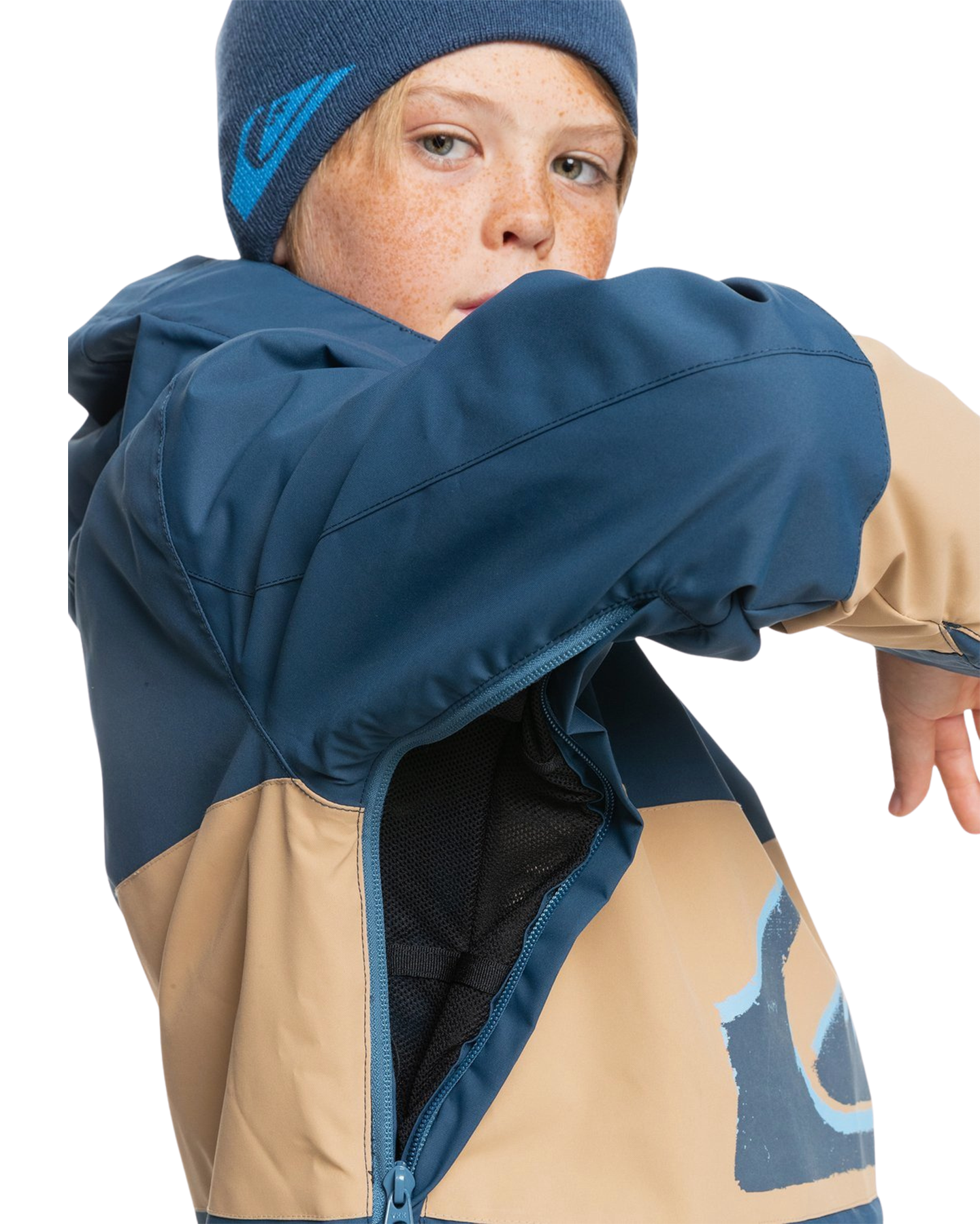 Quiksilver Kids' Steeze Snow Jacket - Insignia Blue Kids' Snow Jackets - Trojan Wake Ski Snow