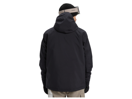 Quiksilver Mission Solid Jacket - True Black Snow Jackets - Trojan Wake Ski Snow