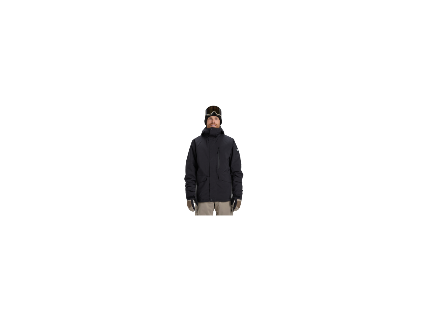 Quiksilver Mission Solid Jacket - True Black Snow Jackets - Trojan Wake Ski Snow