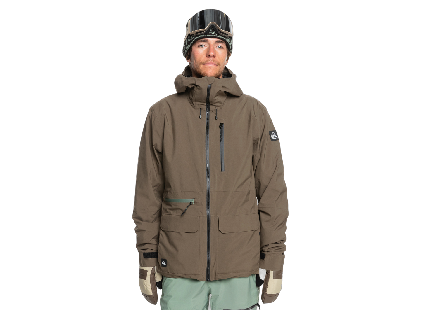 Quiksilver Quest Stretch 20K Jacket - Canteen Snow Jackets - Trojan Wake Ski Snow