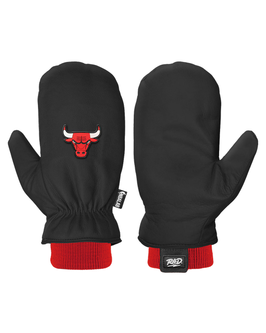 RAD Men's NBA Classic Snow Mittens - Chicago Bulls Men's Snow Mittens - Trojan Wake Ski Snow
