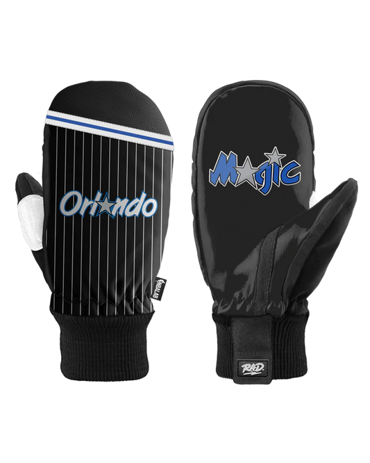 RAD Men's NBA Team Snow Mittens - Orlando Magic Men's Snow Mittens - Trojan Wake Ski Snow