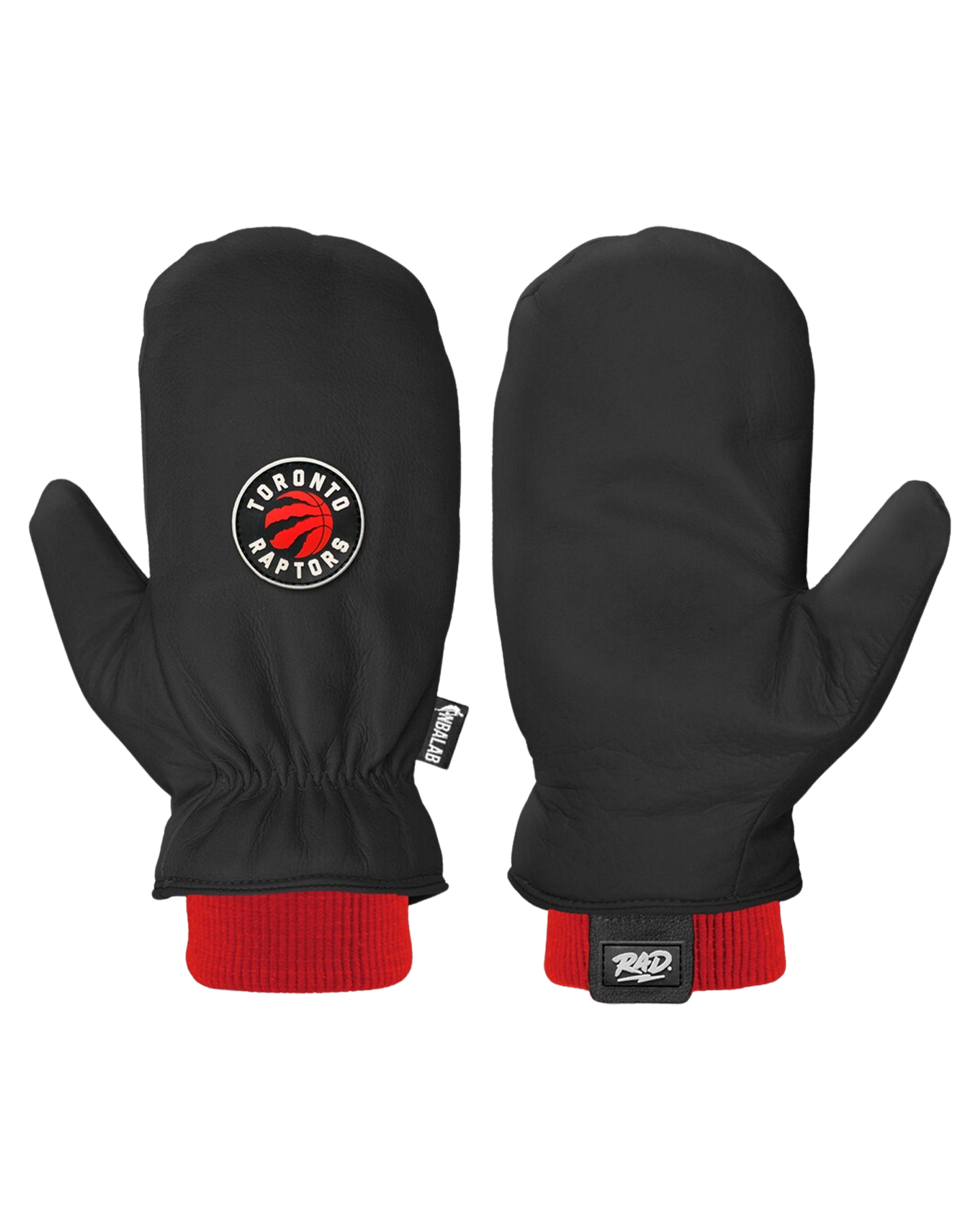 RAD Men's NBA Team Snow Mittens - Toronto Raptors Men's Snow Mittens - Trojan Wake Ski Snow