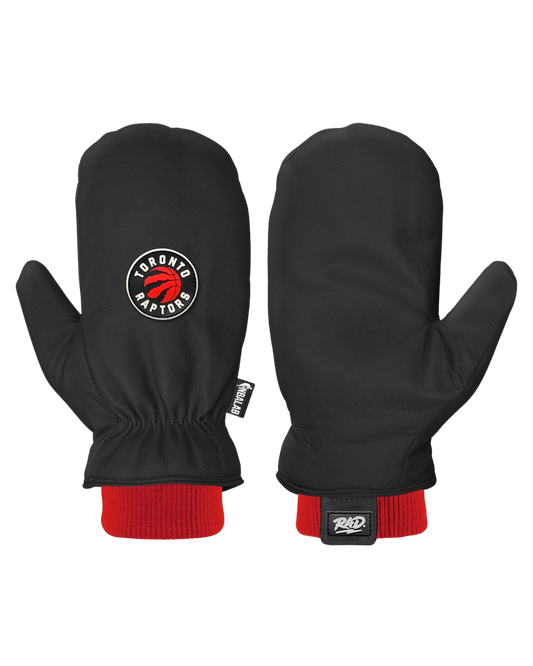 RAD Men's NBA Team Snow Mittens - Toronto Raptors Men's Snow Mittens - Trojan Wake Ski Snow
