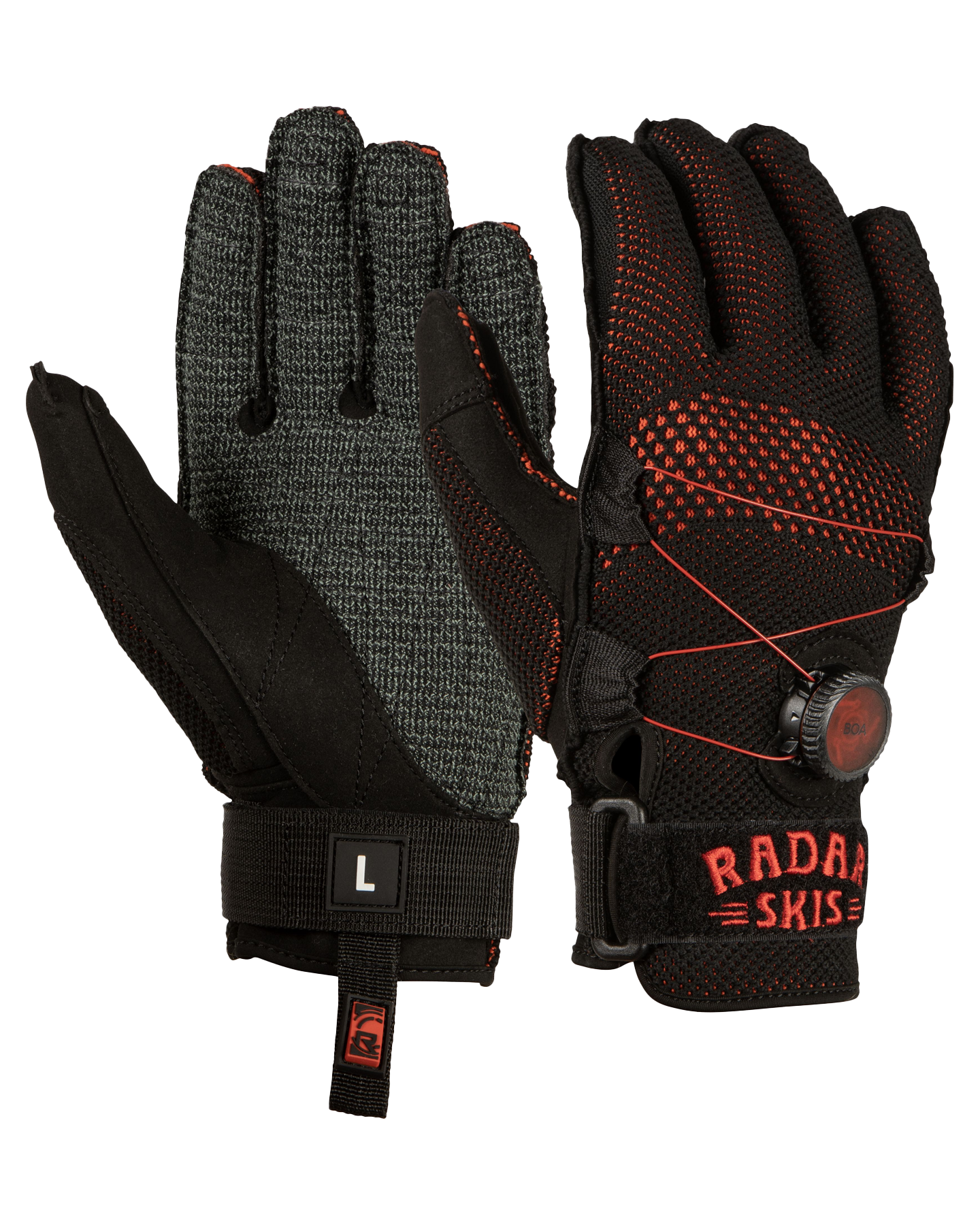 Radar Airknit-K BOA Waterski Gloves - 2024 Waterski Gloves - Mens - Trojan Wake Ski Snow