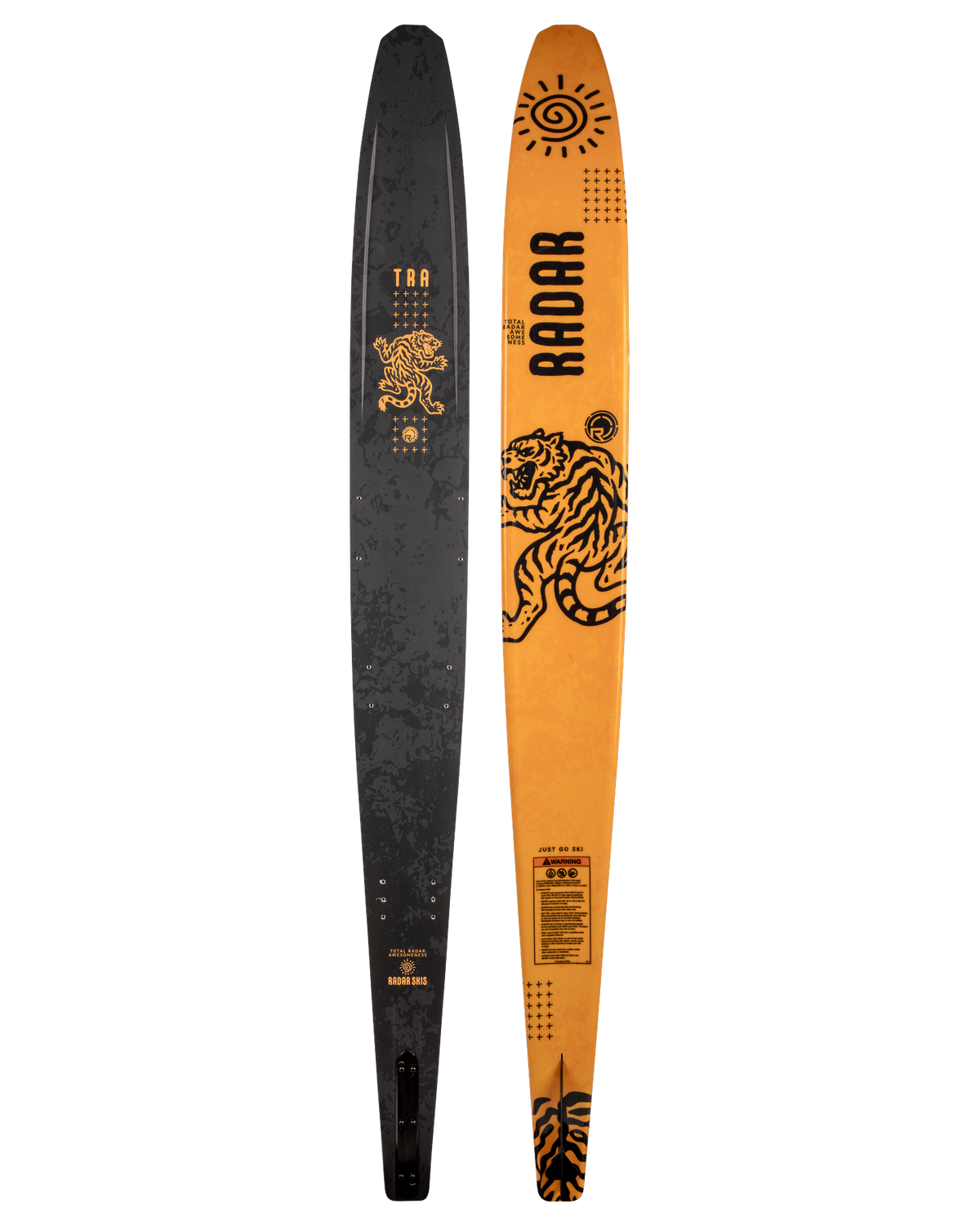 Radar TRA Waterski - Matte Black / Tiger Yellow
