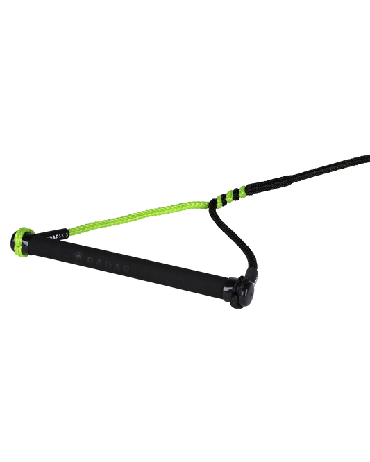 Radar Vapor Custom 13" Handle - Black / Volt Green - 2024 Waterski Ropes & Handles - Trojan Wake Ski Snow