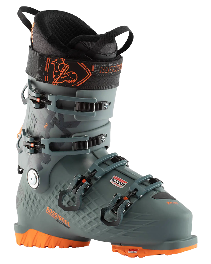 Rossignol Alltrack 130 GW Ski Boots - Green / Grey - 2023 Men's Snow Ski Boots - Trojan Wake Ski Snow