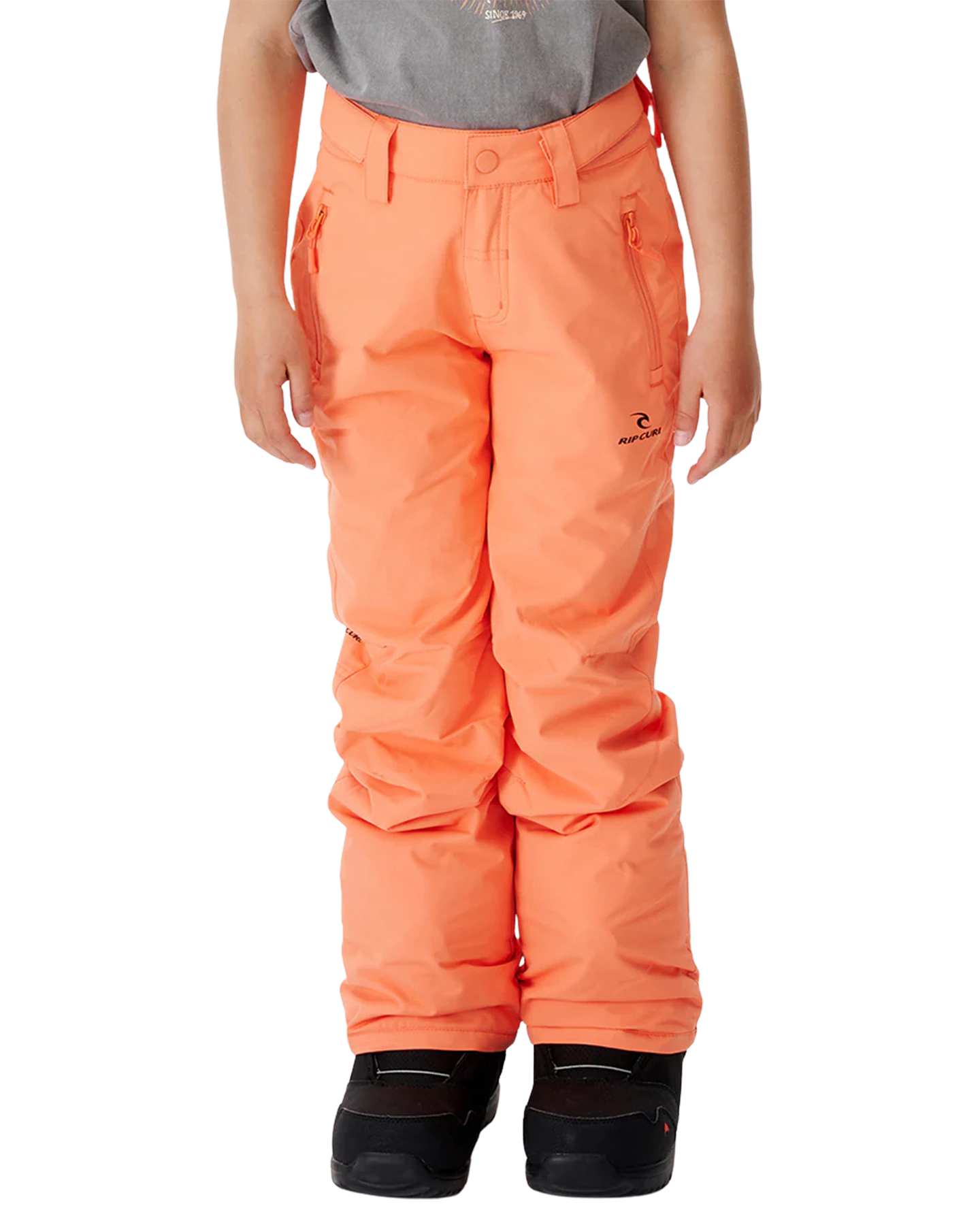 Rip Curl Olly Snow Pants Kids 10K - Salmon - 2023 Kids' Snow Pants - Trojan Wake Ski Snow