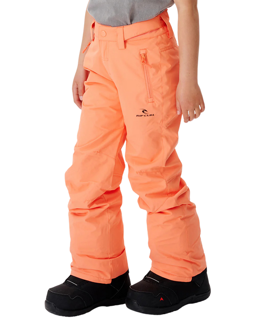 Rip Curl Olly Snow Pants Kids 10K - Salmon - 2023 Kids' Snow Pants - Trojan Wake Ski Snow