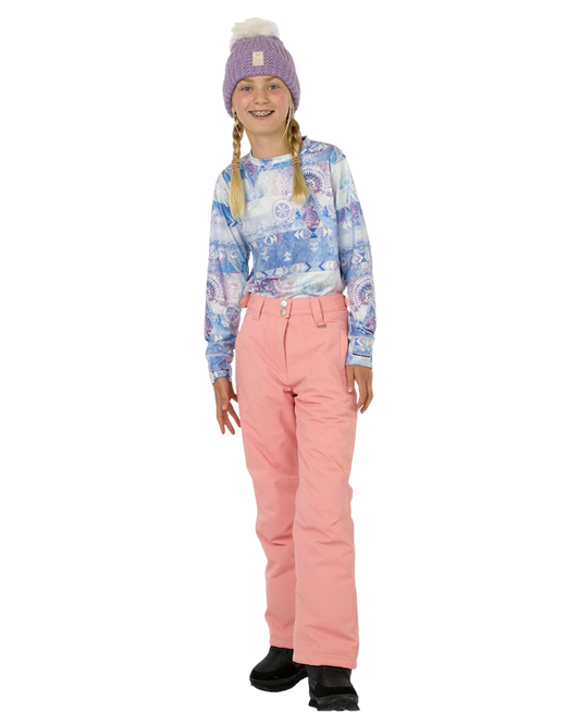 Rojo BF4EVA Girl's Snow Pant - Pink Icing - 2023 Kids' Snow Pants - Trojan Wake Ski Snow