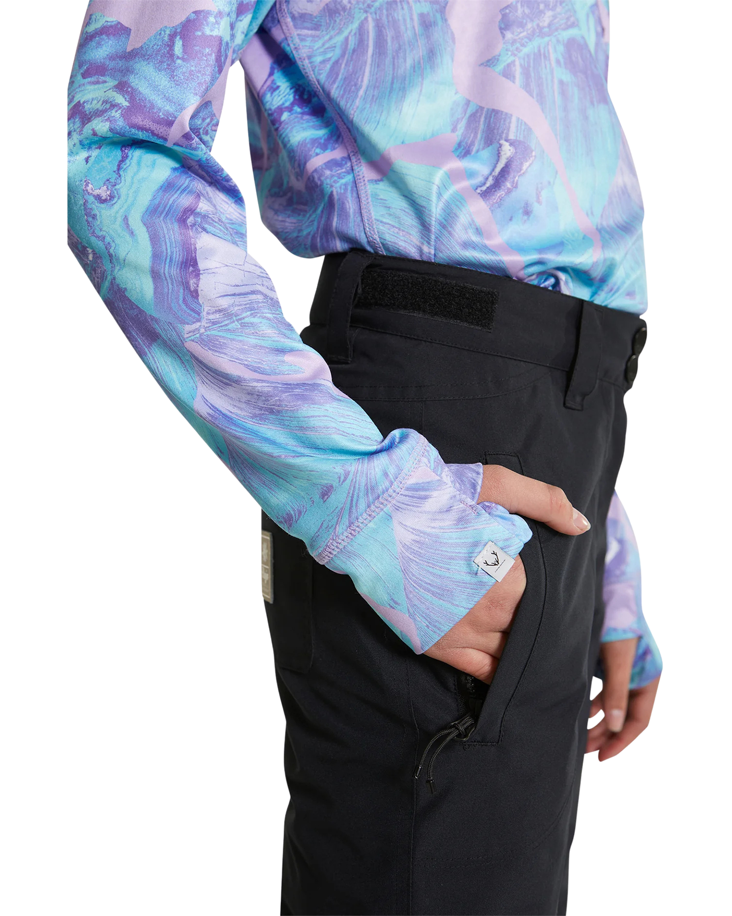 Rojo BF4EVA Girl's Snow Pant - True Black - 2023 Kids' Snow Pants - Trojan Wake Ski Snow