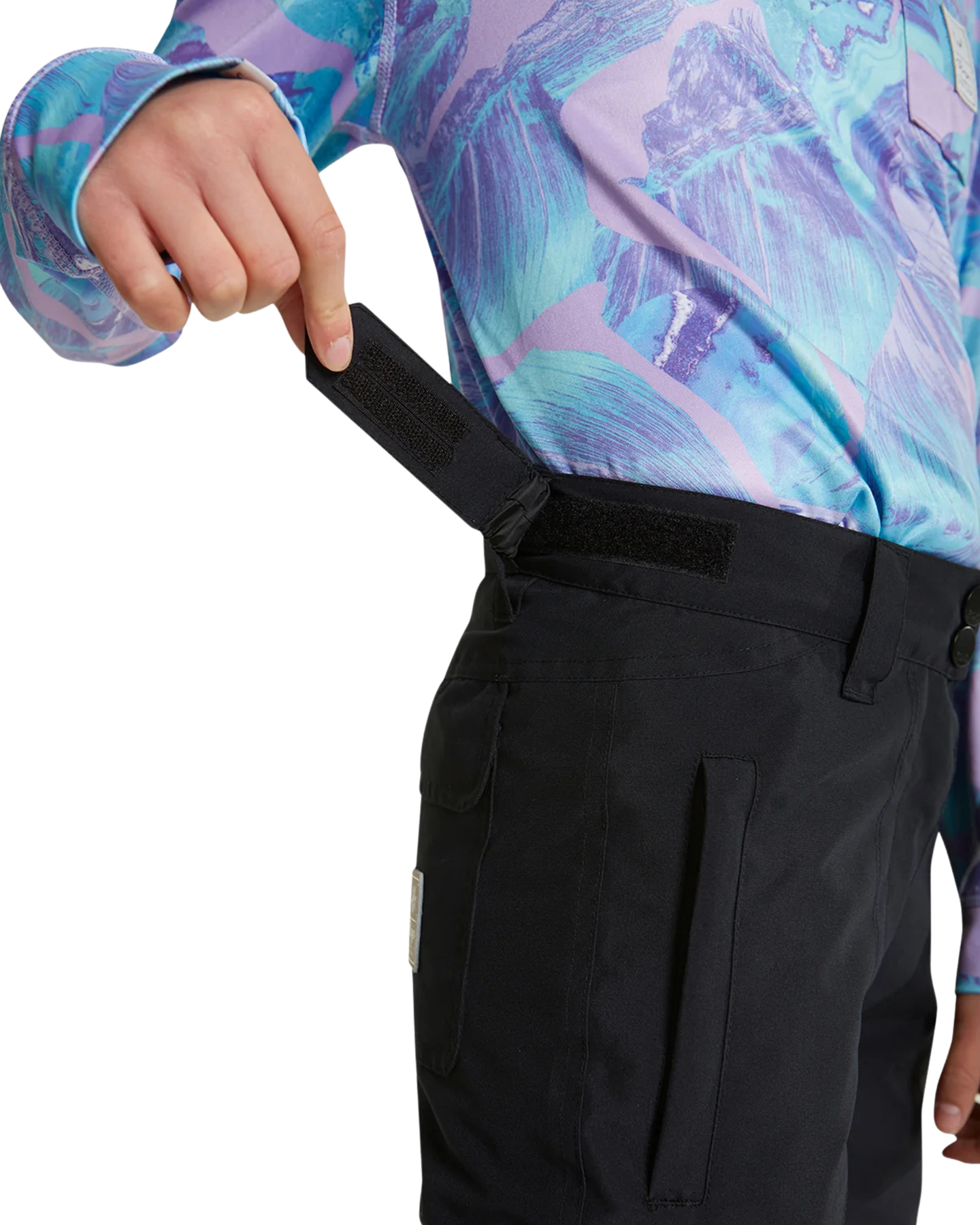 Rojo BF4EVA Girl's Snow Pant - True Black - 2023 Kids' Snow Pants - Trojan Wake Ski Snow