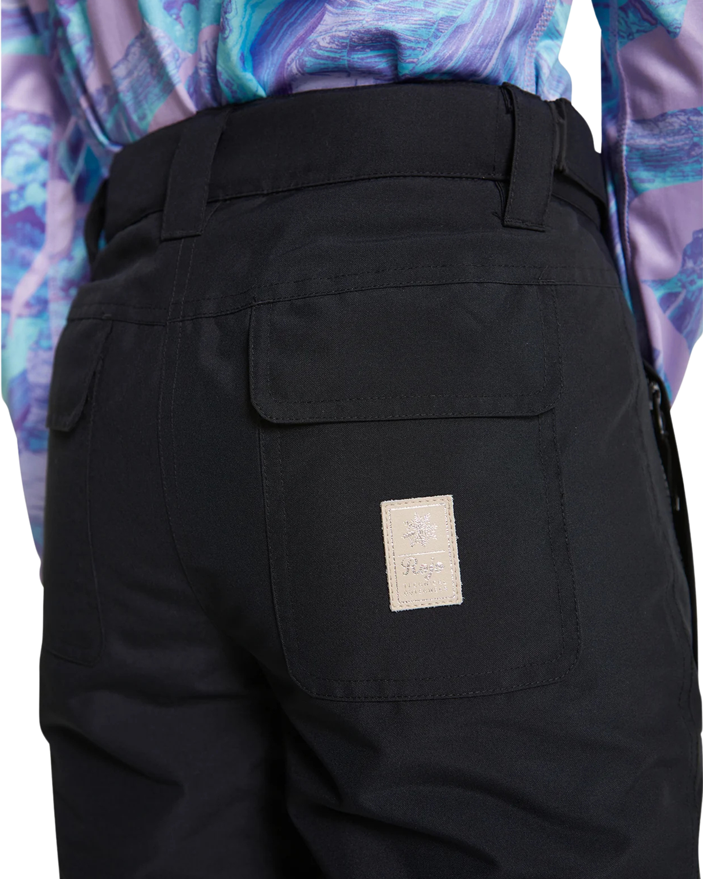 Rojo BF4EVA Girl's Snow Pant - True Black - 2023 Kids' Snow Pants - Trojan Wake Ski Snow