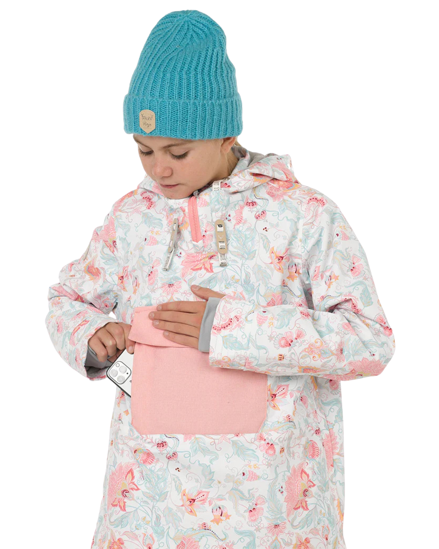 Rojo Hazel Girl's Snow Jacket - Royale Snow White - 2023 Kids' Snow Jackets - Trojan Wake Ski Snow