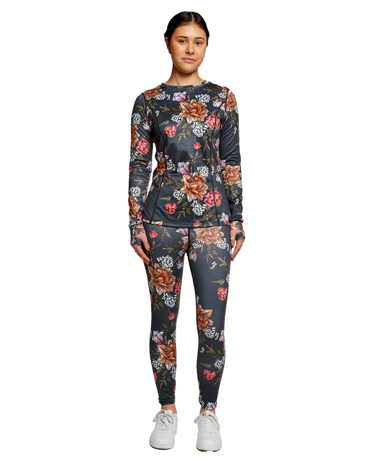 Rojo Living Best Life (Plus Size) Women's Crewneck Thermal Top Women's Thermal Tops - Trojan Wake Ski Snow