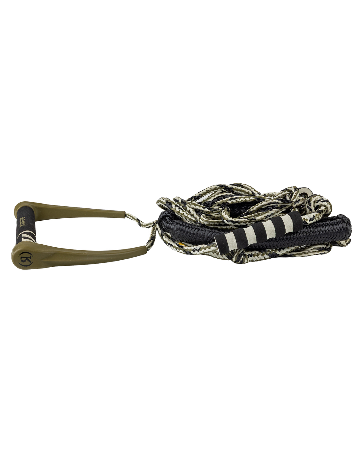Ronix 808 Silicone Surf Rope With Handle - Olive / Tan - view 3