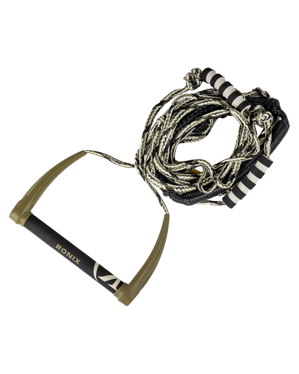 Ronix 808 Silicone Surf Rope With Handle - Olive / Tan - view 4
