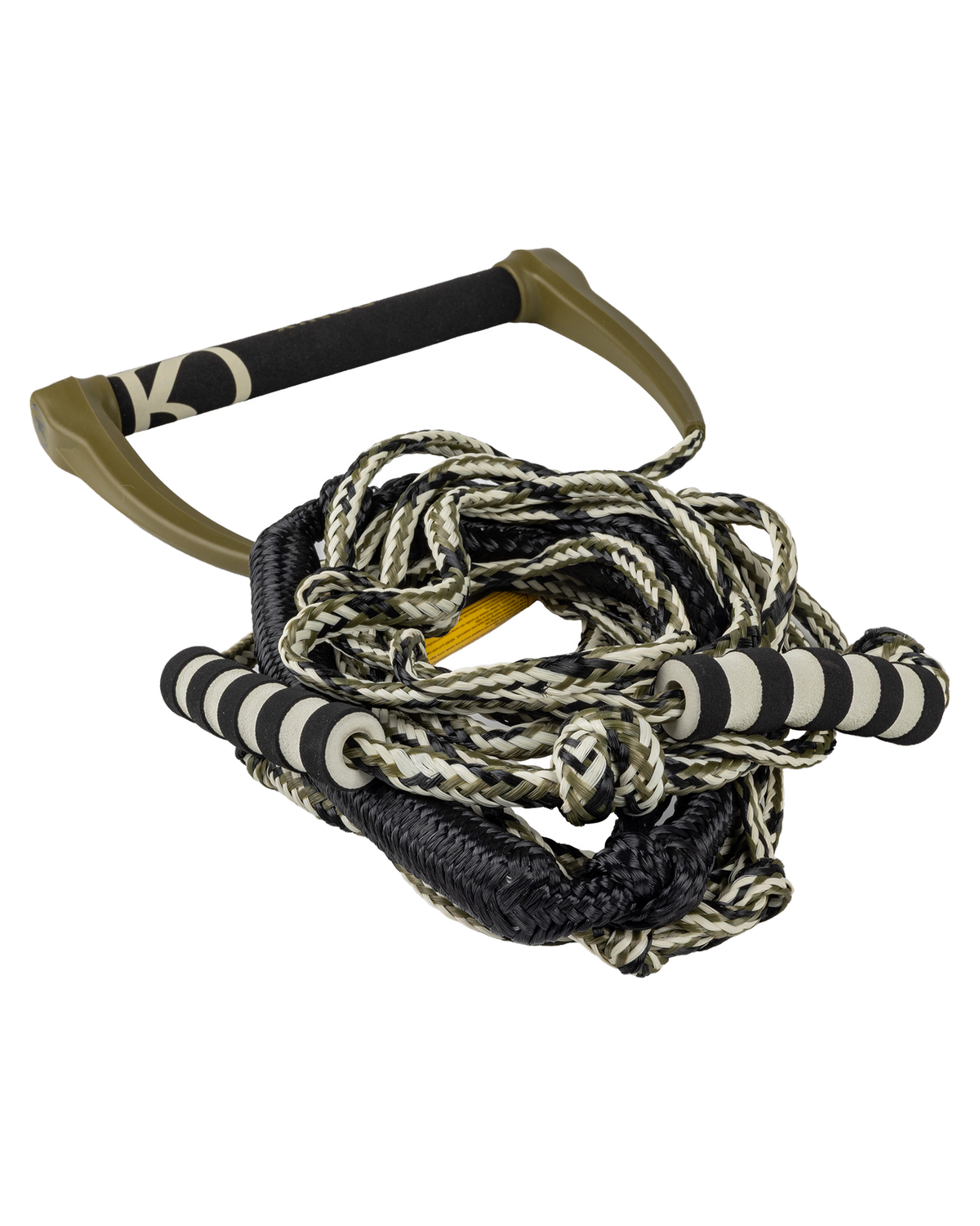 Ronix 808 Silicone Surf Rope With Handle - Olive / Tan - view 5