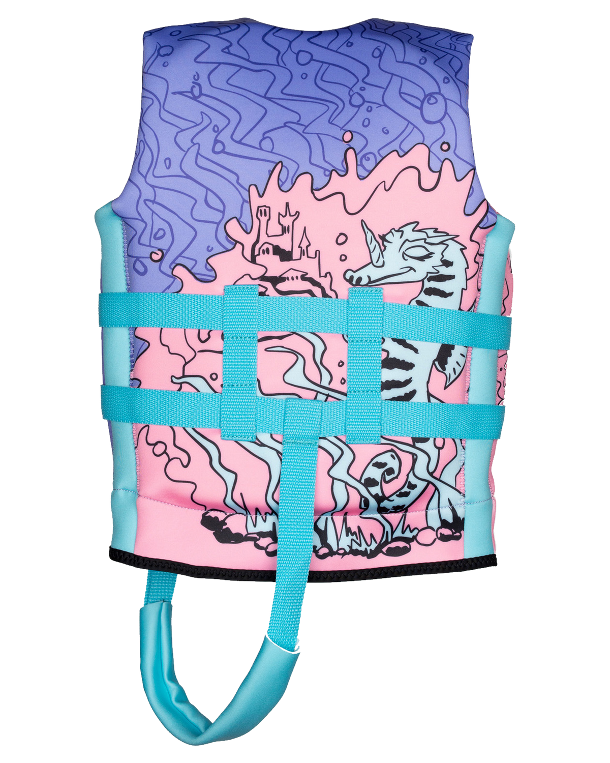 Ronix August L50s Girls Life Jacket - Pink/Blue/Purple