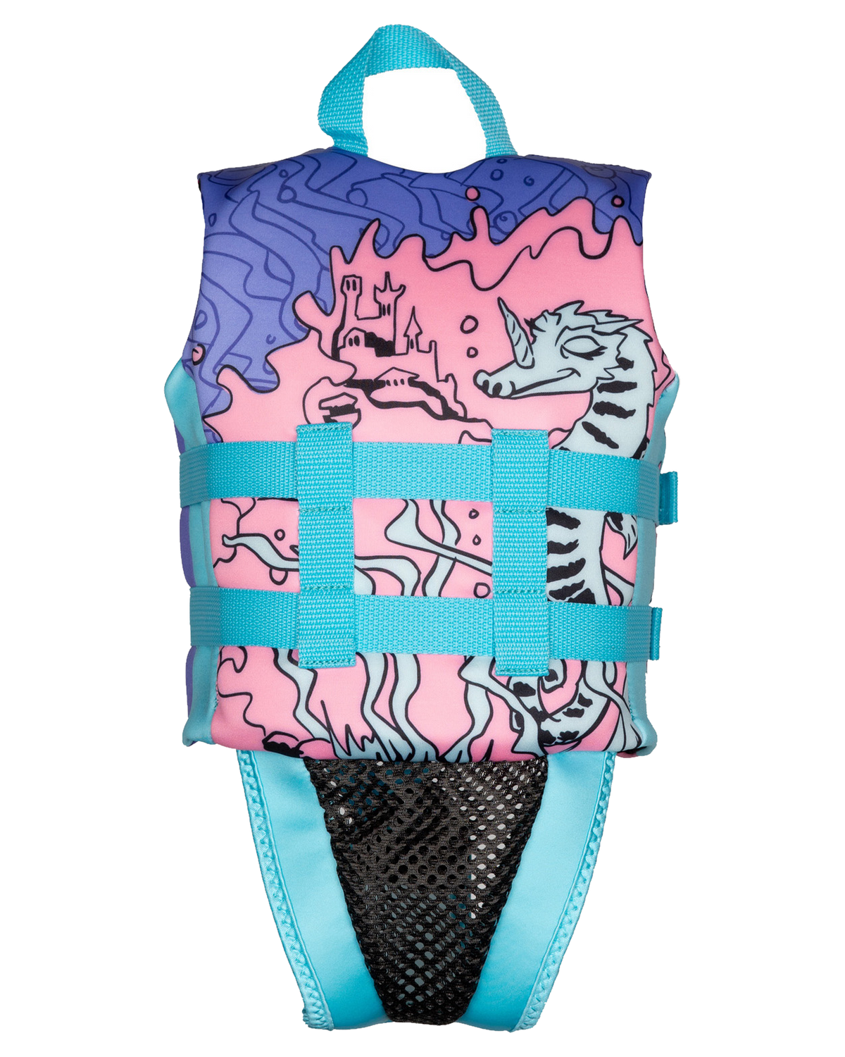 Ronix August L50s Girls Life Jacket - Pink/Blue/Purple