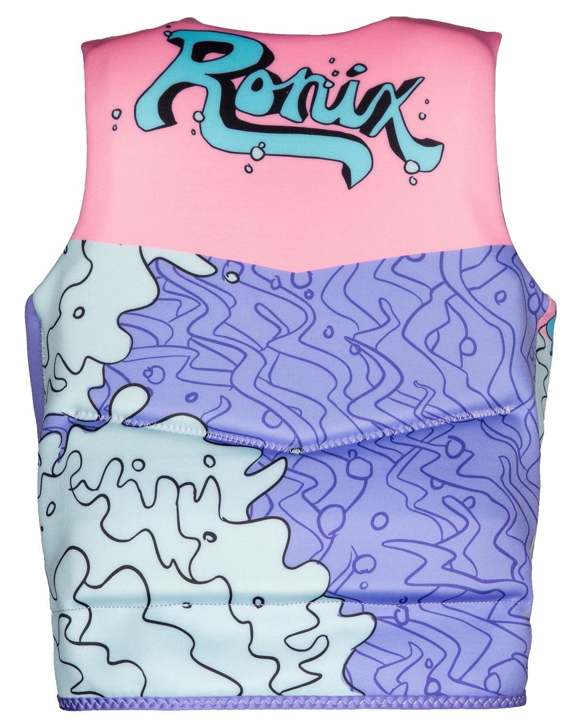 Ronix August L50s Girls Life Jacket - Pink/Blue/Purple