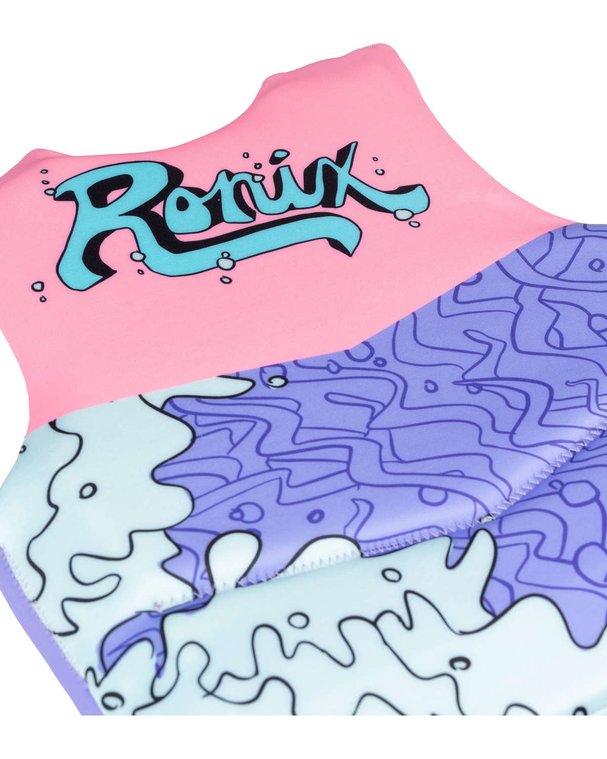Ronix August L50s Girls Life Jacket - Pink/Blue/Purple