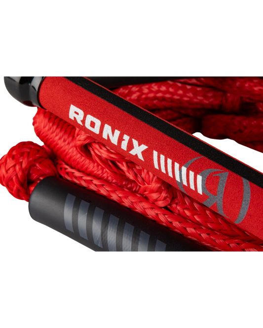 Ronix Bungee Surf Rope With Handle - Crimson Red Wakesurf Ropes & Handles - Trojan Wake Ski Snow